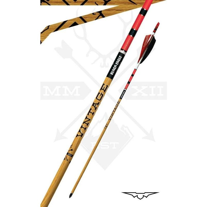 Black Eagle Arrows Vintage Crested Arrows - Red/White/Black