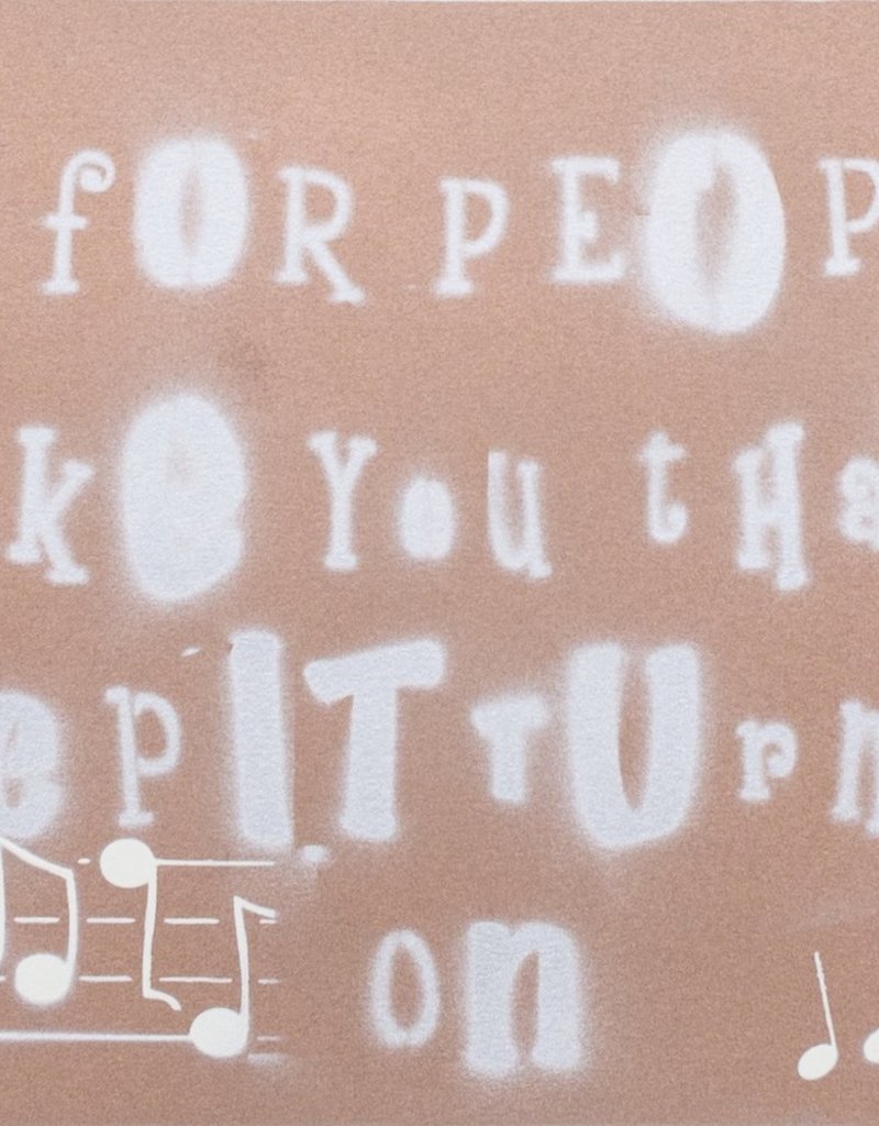 Taupin It's For People Like You That Keep It Turned On (Peach) by Bernie Taupin