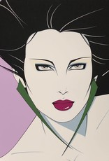 Nagel Woman With Green Earings by Patrick Nagel