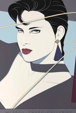 Nagel Woman With Purple Earings by Patrick Nagel
