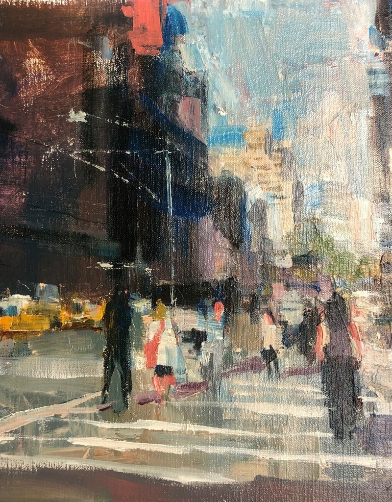 Thompson Crowd Crossing Broadway by Darren Thompson (Original)