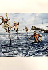 Magnum Fishermen, Weligama, South Coast, Sri Lanka, 1995 (FRAMED) by Steve McCurry