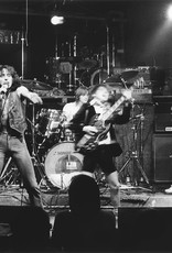 Gruen Malcolm Young, Bon Scott, Phil Rudd, Angus Young, and Cliff Williams of AC/DC, CBGB, NYC, 1977 by Bob Gruen