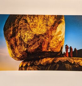 Magnum The Golden Rock Beneath Kyaiktiyo Pagoda, Kyaiktiyo, Myanmar, 1994 by Steve McCurry