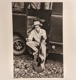 Magnum Bob Dylan, sitting on his equipment truck, Woodstock, New York, USA, 1968 (FRAMED) by Elliot Landy