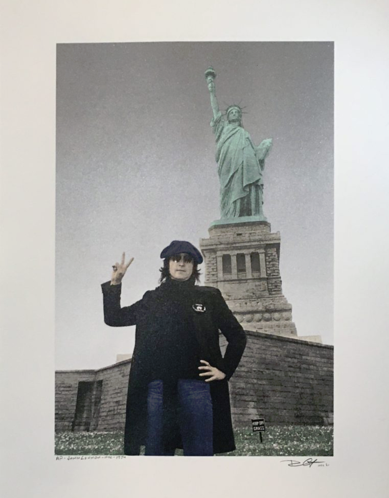 Gruen John Lennon, Statue of Liberty, New York City by Bob Gruen