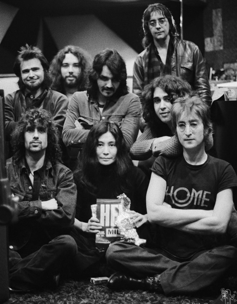 Gruen John Lennon, Yoko Ono and Elephants Memory, The Record Plant, NYC, 1972 by Bob Gruen