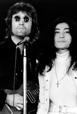 Gruen John Lennon and Yoko Ono, Jerry Lewis Telethon,  NYC, 1972 by Bob Gruen