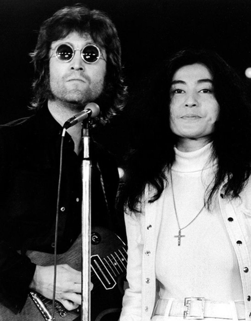 Gruen John Lennon and Yoko Ono, Jerry Lewis Telethon,  NYC, 1972 by Bob Gruen