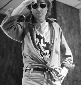 Gruen John Lennon in Rockerciser t-shirt at The Hit Factory, NYC 1980 by Bob Gruen