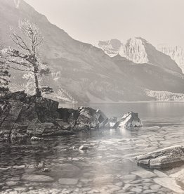 Lemke Two Trees and Outcropping St Mary's Lake by  Bill Lemke