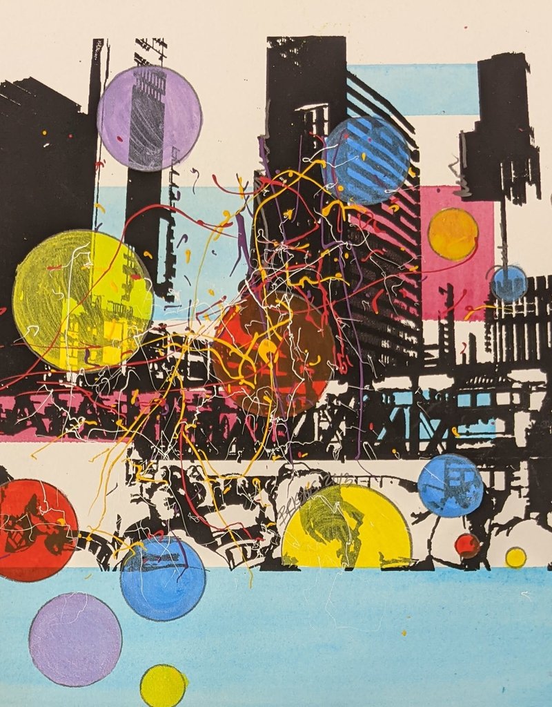 Briggs Urban Abstraction  by Andrew Briggs (Original)