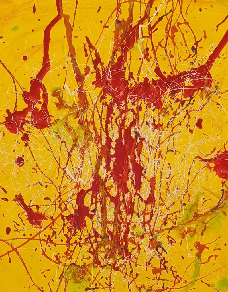 Briggs Abstraction in Yellow by Andrew Briggs (Original)