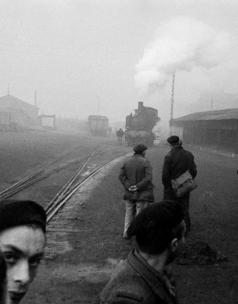 Magnum Unemployed People Look for Jobs at the Railroad Station, City of Rouen, France 1945 (FRAMED) by Werner Bischof