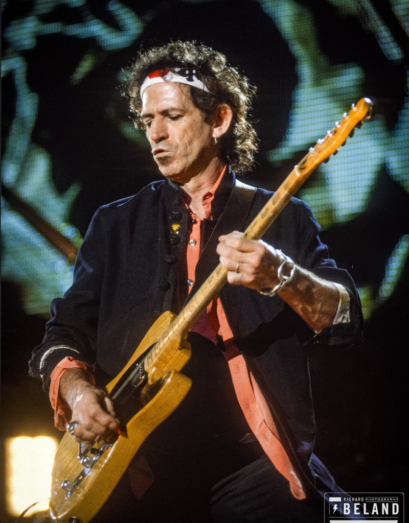 Beland Keith Richards, Rolling Stones - Soldier Field, Chicago 1994 by Richard Beland