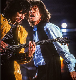 Beland Ron Wood and Mick Jagger, Rolling Stones - Soldier Field, Chicago 1994 by Richard Beland