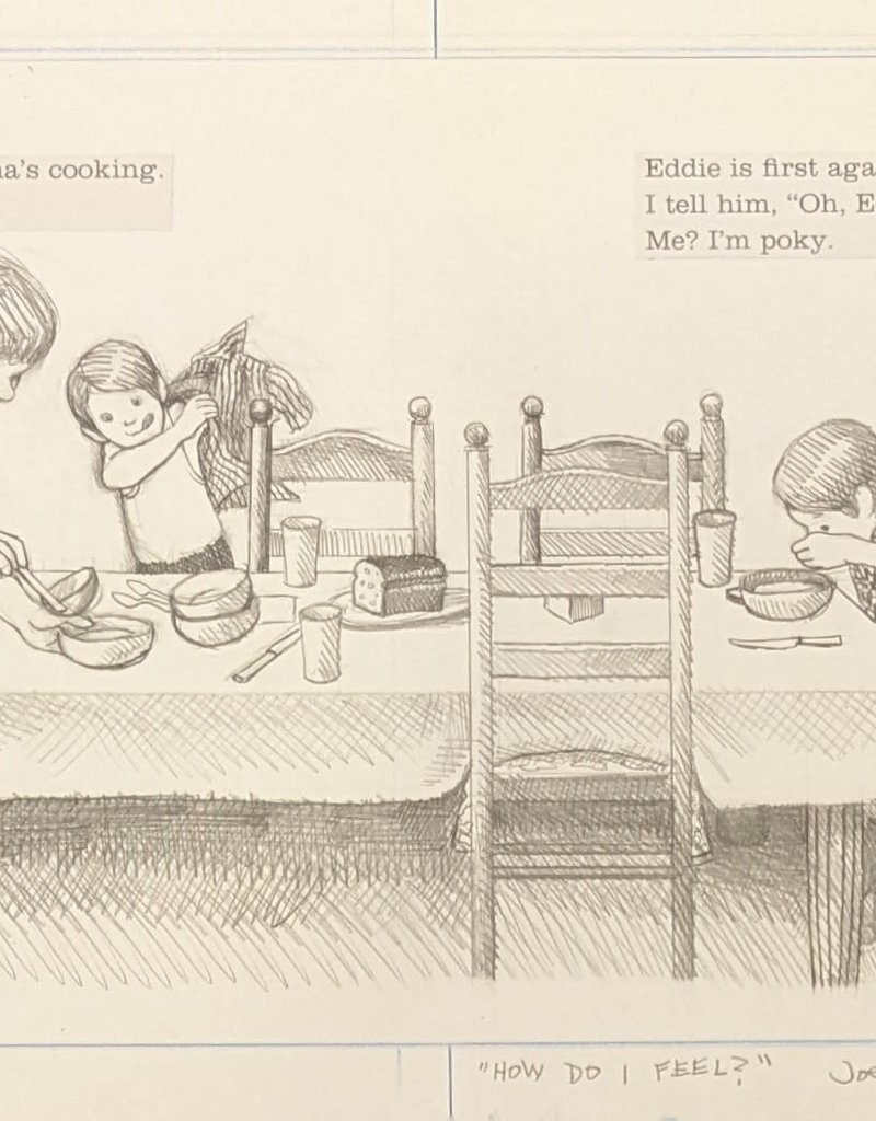 Lasker Grandma's Cooking, How Do I Feel, Page 8-9 (Original) by Joe Lasker