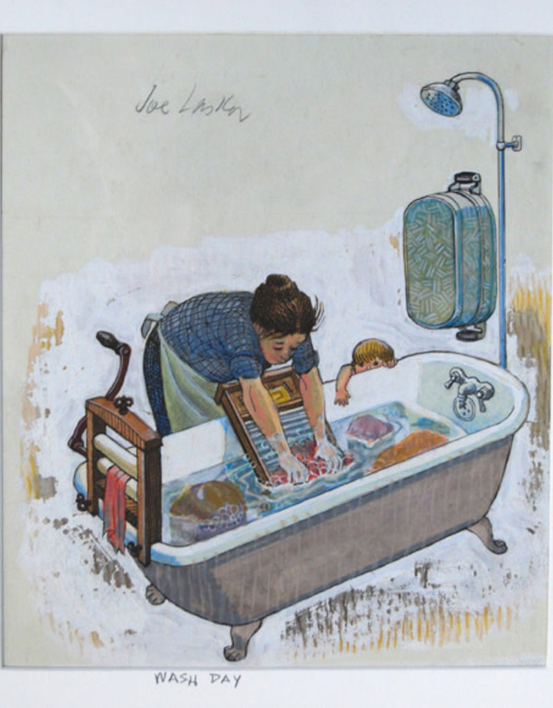 Lasker Wash Day (Original) by Joe Lasker