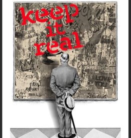 Brainwash Street Connoisseur - Keep it Real (Red) by Mr. Brainwash