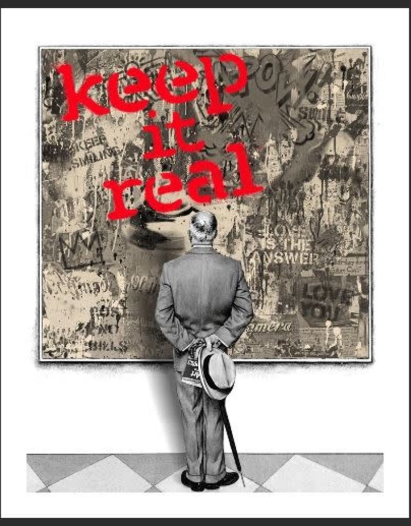 Brainwash Street Connoisseur - Keep it Real (Red) by Mr. Brainwash