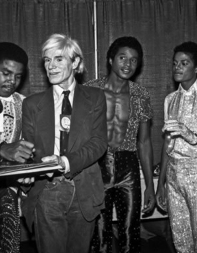 Goldsmith Michael Jackson and the Jackson 5 with Andy Warhol 1981 by Lynn Goldsmith
