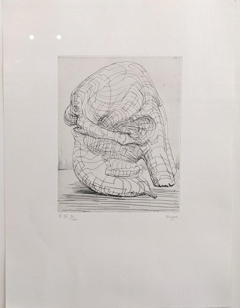 Moore Elephant Skull VII by Henry Moore