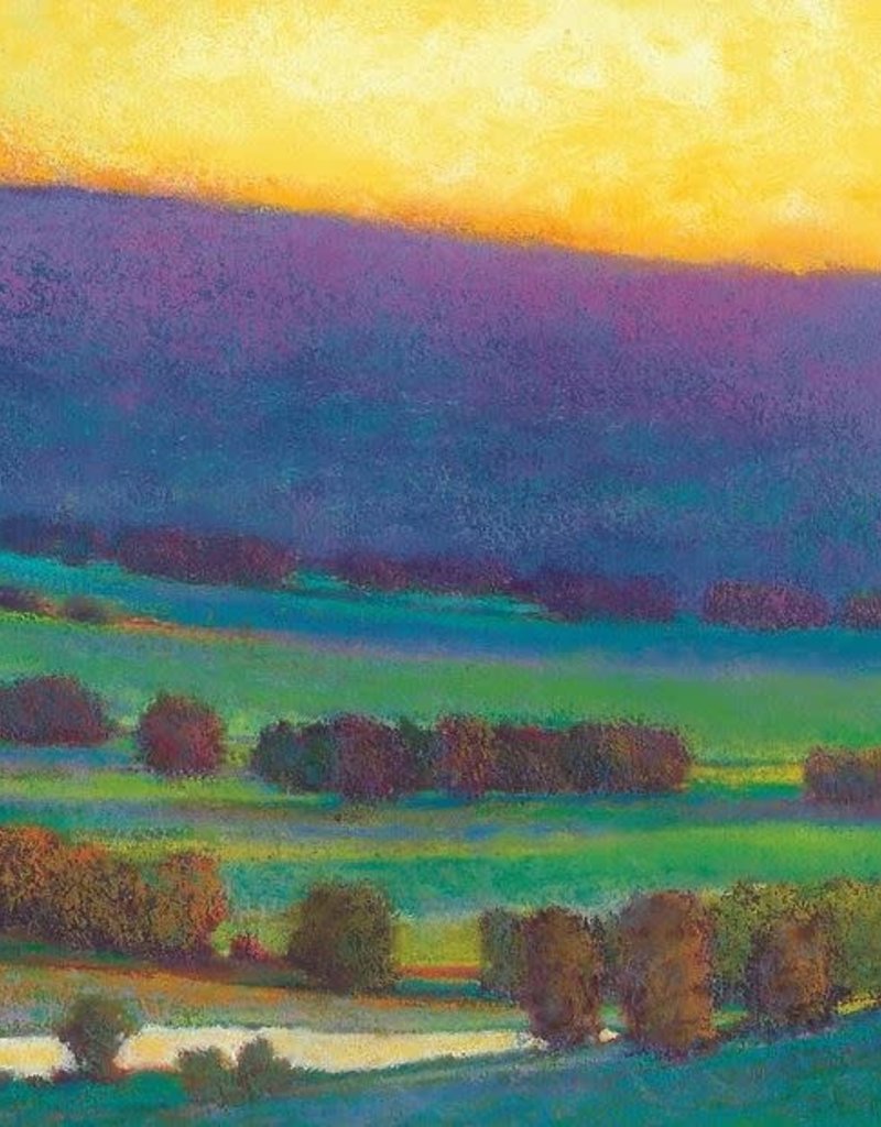 Elliott Sunset with Blue and Green by Ken Elliott