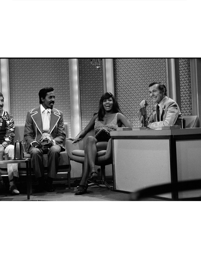 Craig Ike and Tina Turner with Johnny Carson, 1970 by Glen Craig