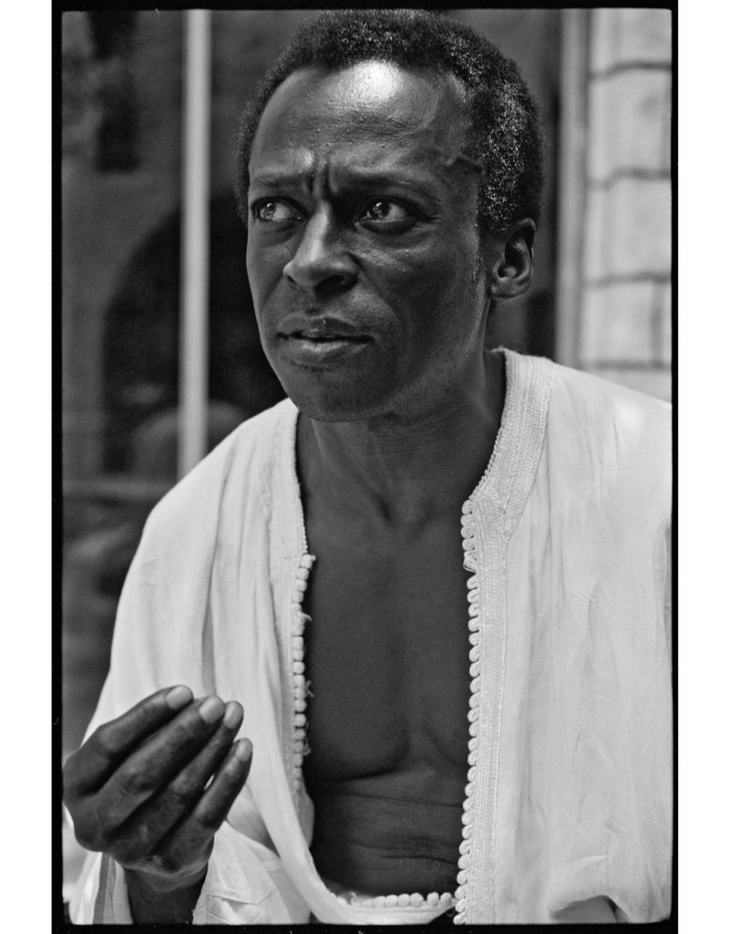 Craig Miles Davis - at the Talk Stoop on 312 W. 77th St. NYC, his home 1970 by Glen Craig