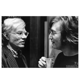 Gruen John Lennon and Andy Warhol, Record Plant, NYC, 1972 by Bob Gruen