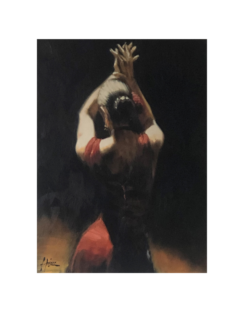 Perez Flamenco Dancer (Red) by Fabian Perez