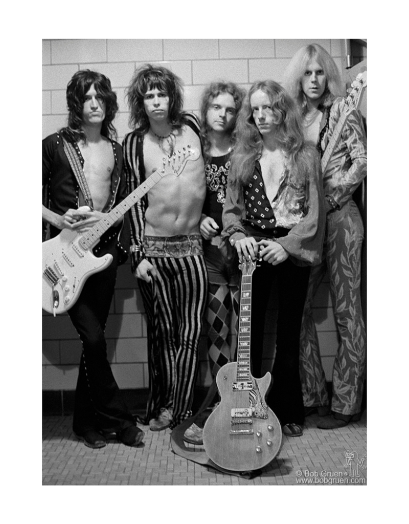Gruen Aerosmith Group Shot, Boston, 1973 by Bob Gruen