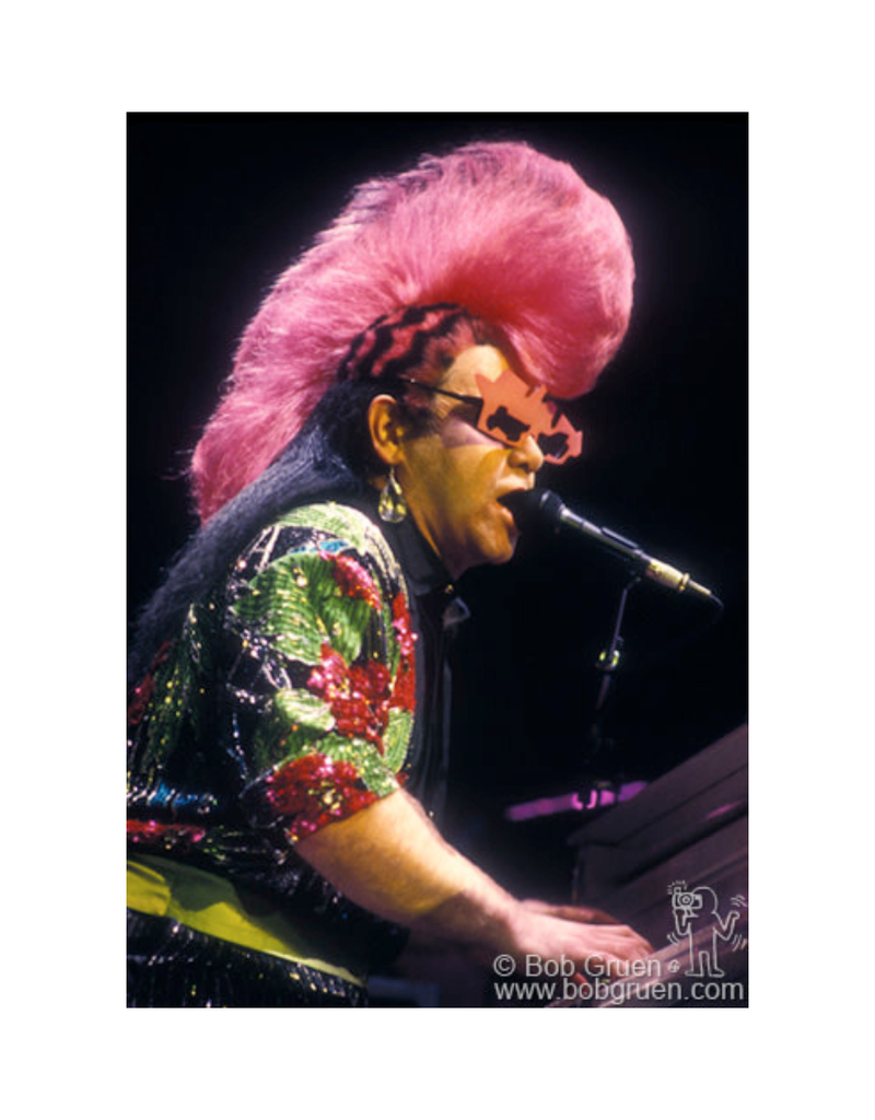 Gruen Elton John, MSG, NYC 1986 by Bob Gruen