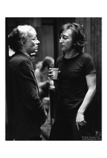 Gruen John Lennon and Andy Warhol, Record Plant, NYC, 1972 by Bob Gruen
