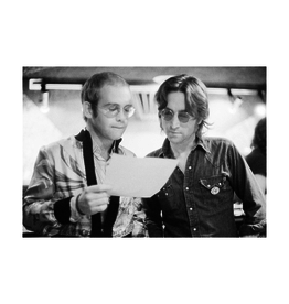 Gruen John Lennon and Elton John, Record Plant, NYC 1974 by Bob Gruen