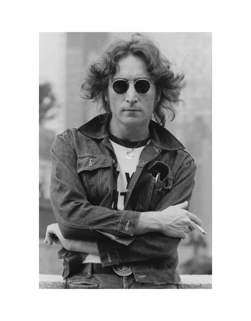 Gruen John Lennon NYC 1974 by Bob Gruen