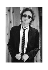 Gruen John Lennon wearing striped tie, Hit Factory, NYC 1980
