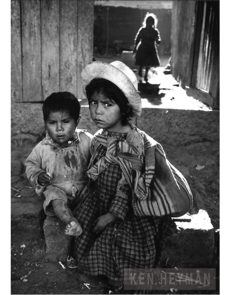 Heyman Children in Mexico Village by Ken Heyman