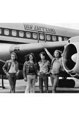 Gruen Led Zeppelin in Front of Plane, NY 1973 by Bob Gruen