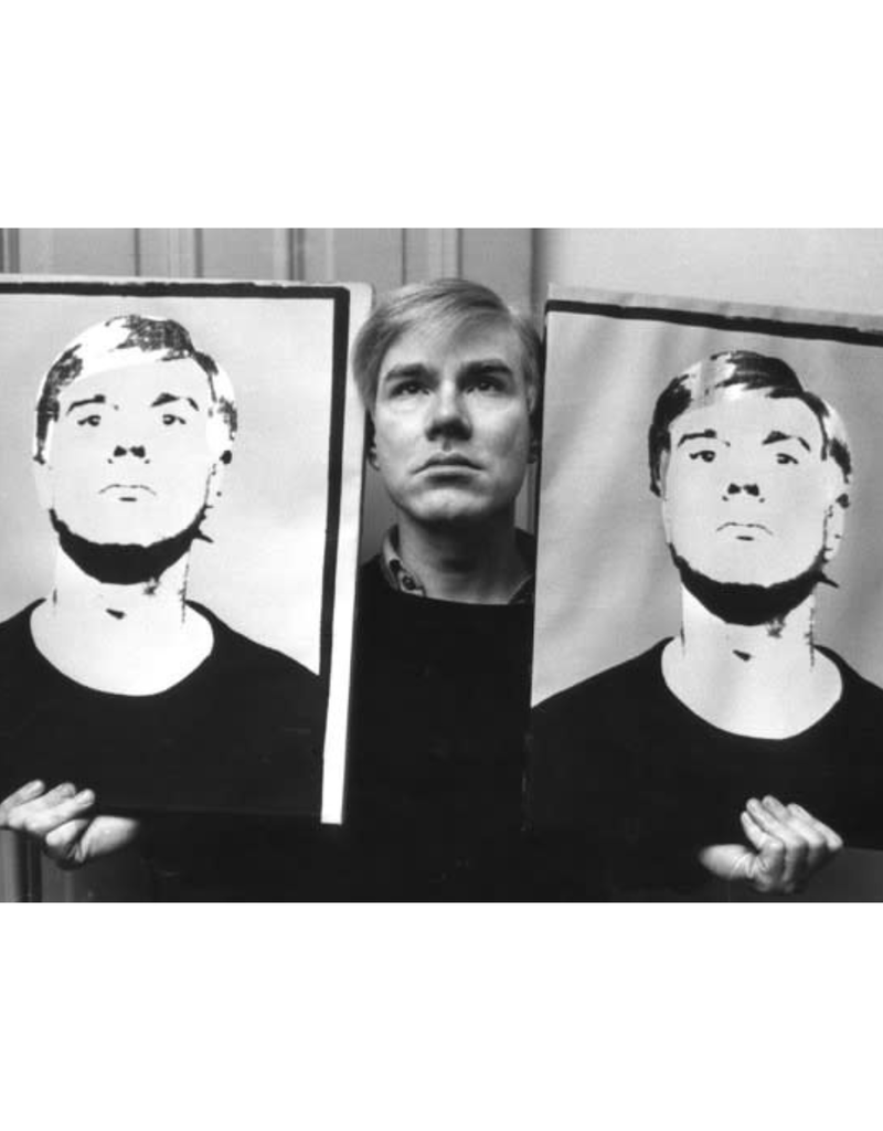 Heyman Andy Warhol with Portraits, 1964 by Ken Heyman
