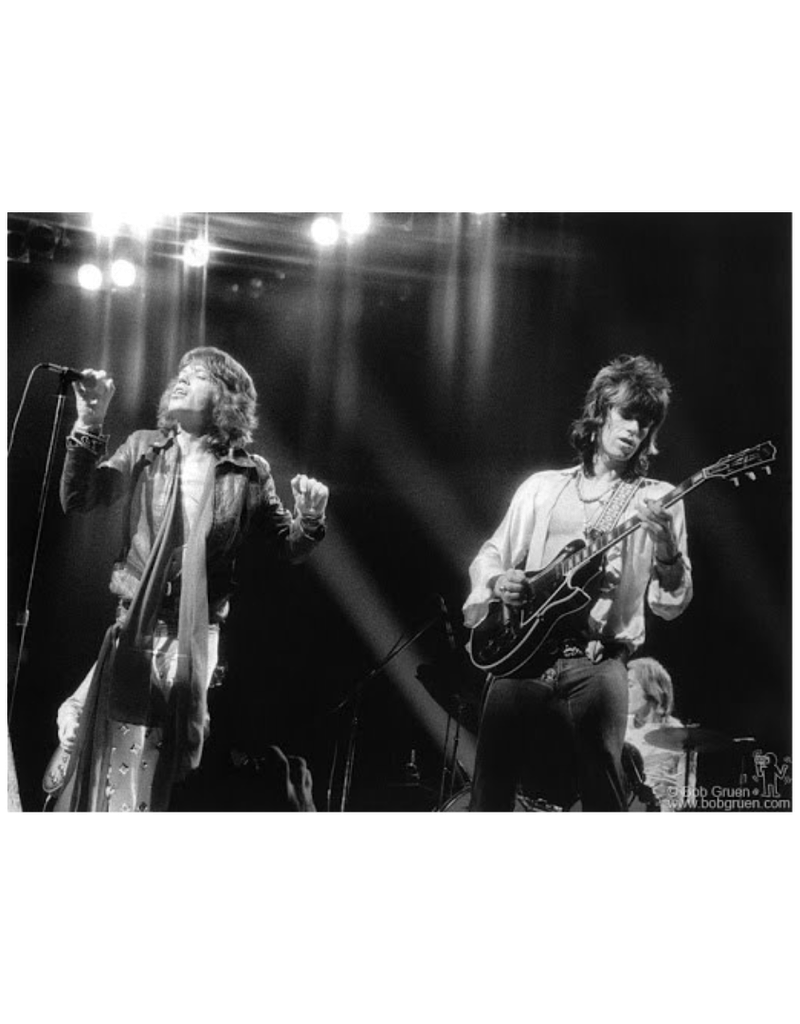 Gruen Mick Jagger and Keith Richards II, MSG, NYC 1972 by Bob Gruen