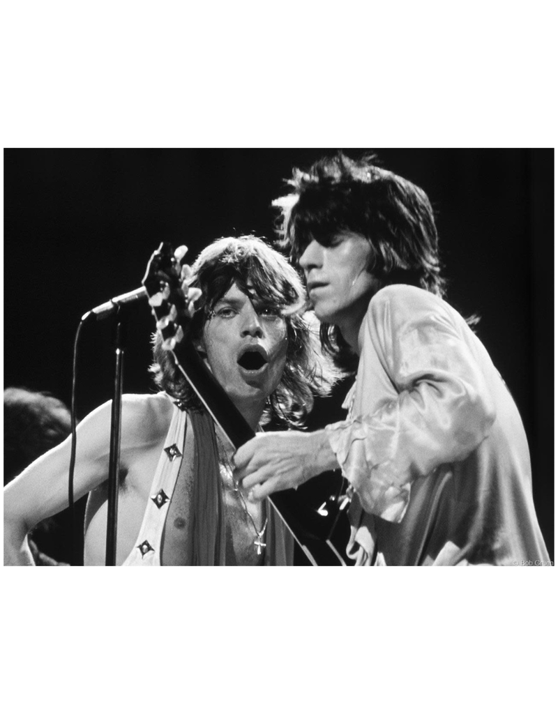Gruen Mick Jagger and Keith Richards, MSG, NYC 1972 by Bob Gruen