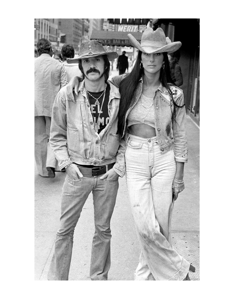 Gruen Sonny & Cher, NYC 1973 by Bob Gruen