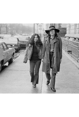 Gruen Yoko Ono and John Lennon wearing a floppy hat, Central Park West, NYC 1973 by Bob Gruen