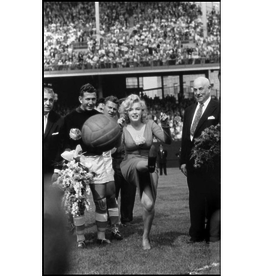 Henriques Marilyn Monroe opening the USA-Israel Football International, NYC 1959 (FRAMED) by Bob Henriques