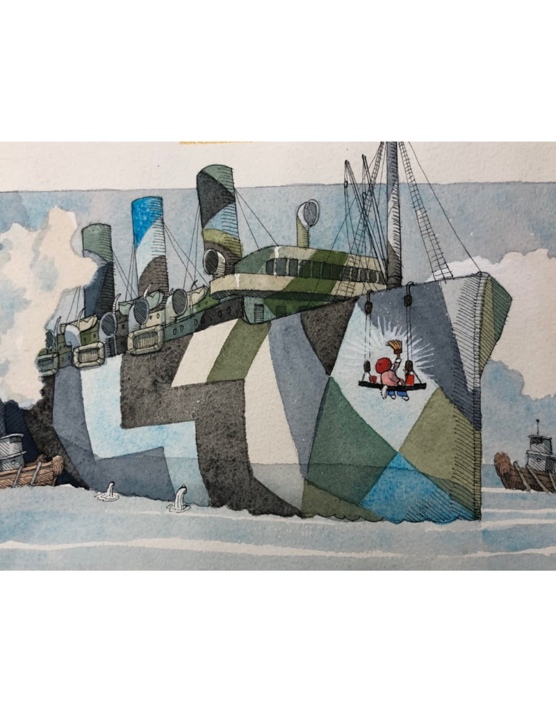 Lasker Ship Camouflage by Joe Lasker (Original)