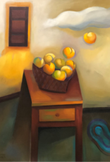 Vidal Light Fruit and Blue Carpet, Still Life by Efrain Vidal (Original)