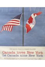 Poster The Painted Flags, Canada Loves New York, 2001 by Charles Pachter (Signed Poster)