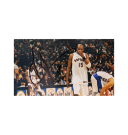 Poster Autographed Vince Carter Toronto Raptors Photograph