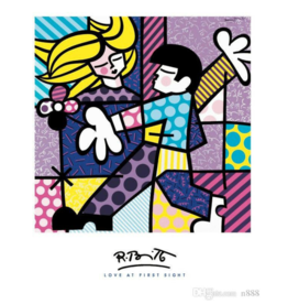 Britto Love At First Sight by Romero Britto (Signed Poster)